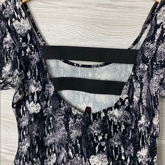 Material Girl Black Print Bodycon Dress - Picture 5 of 6